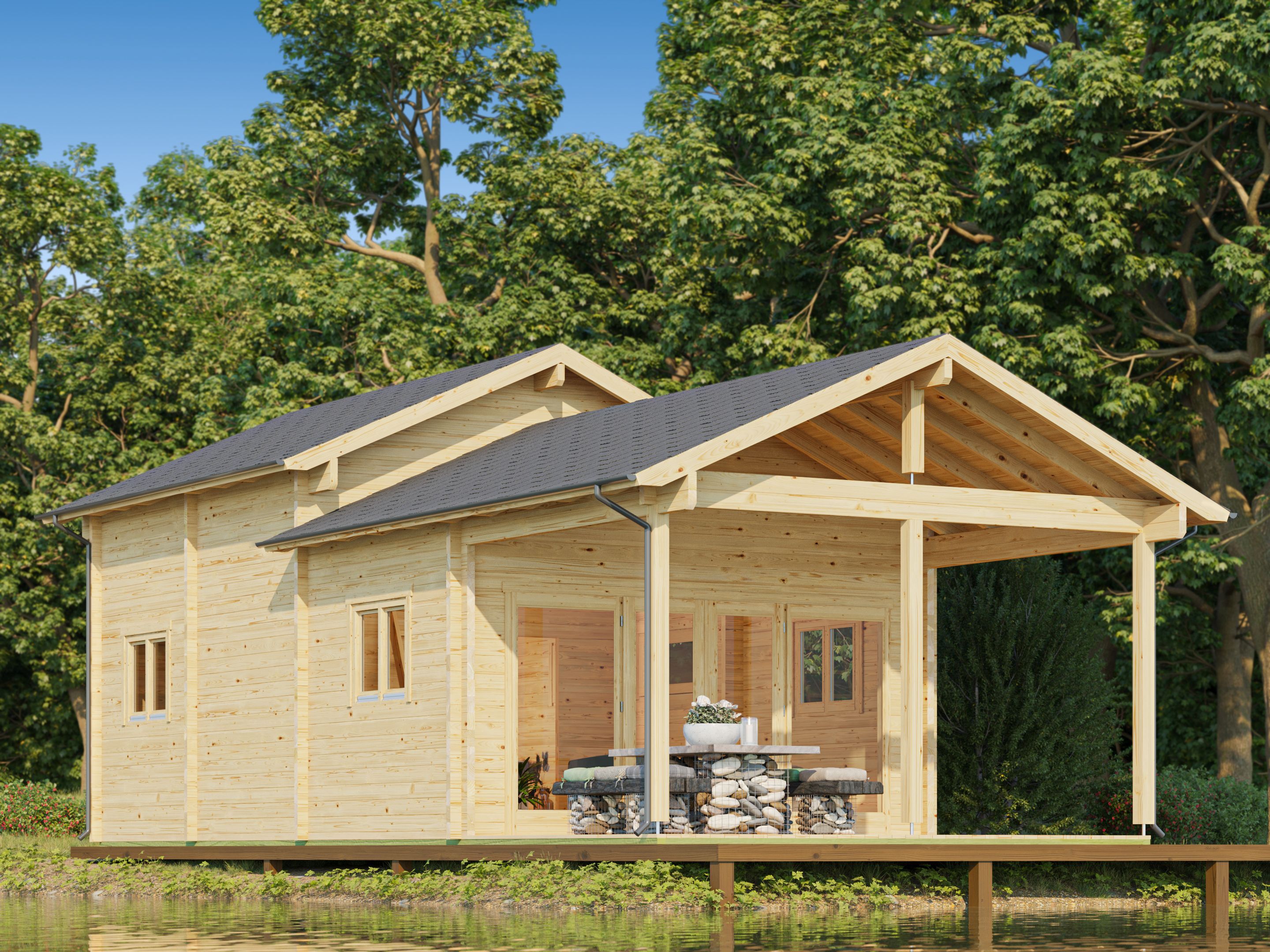 10% Discount! Fjordholz Gartenlounge Modell Lake House 70 A 6x4m Unkategorisiert online kaufen