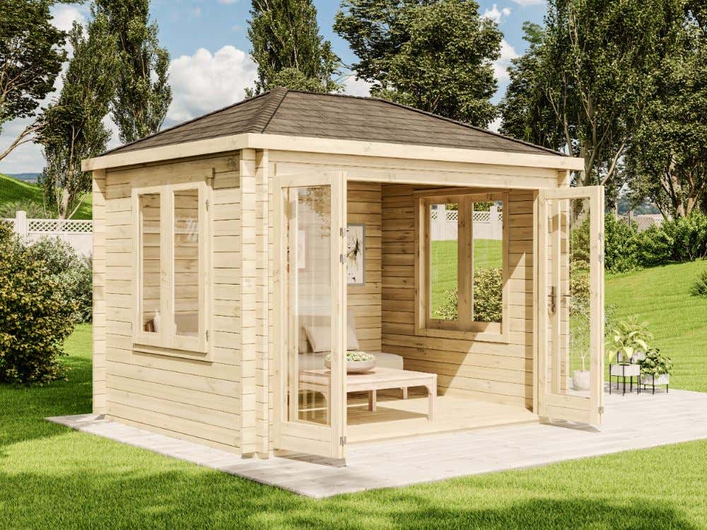16% Discount! Gartenhaus Summertime mit großer Falttür Unkategorisiert online kaufen
