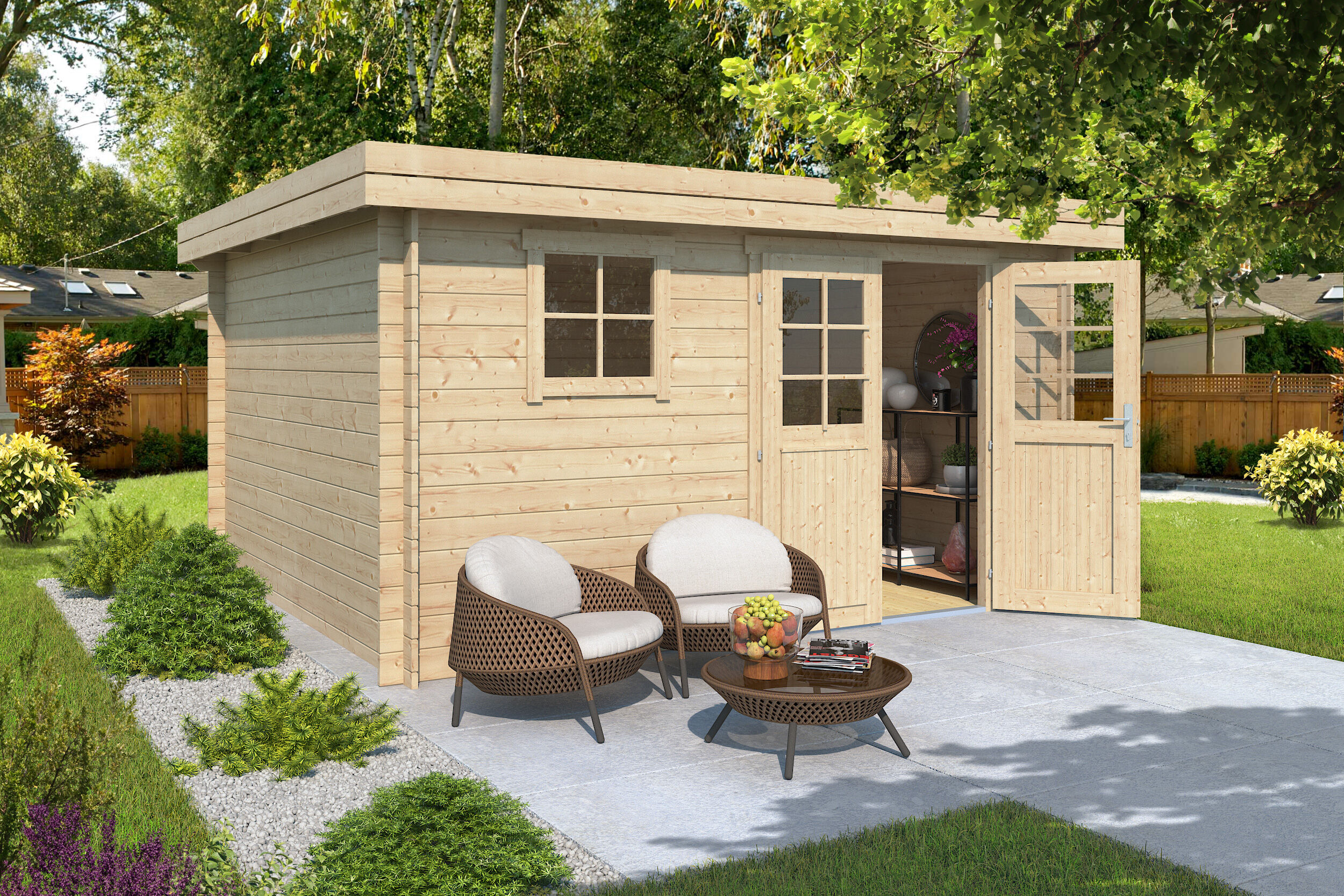 25% Discount! Fjordholz Gartenlounge Modell Linz 28 E 4x4m Unkategorisiert online kaufen