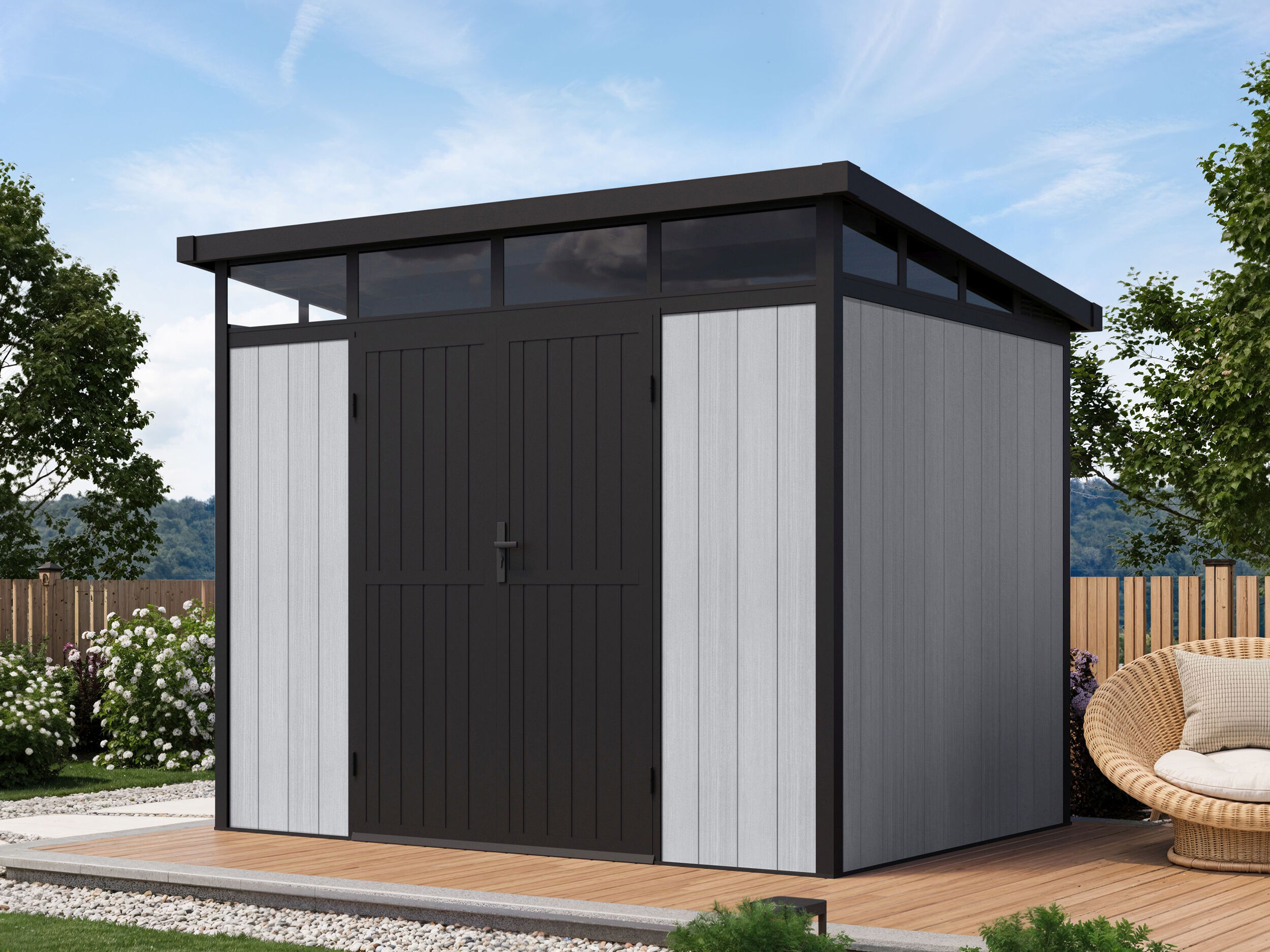 25% Discount! WPC Gartenhaus Modell Skylight Pent 6,10 m² 3x2m Unkategorisiert online kaufen
