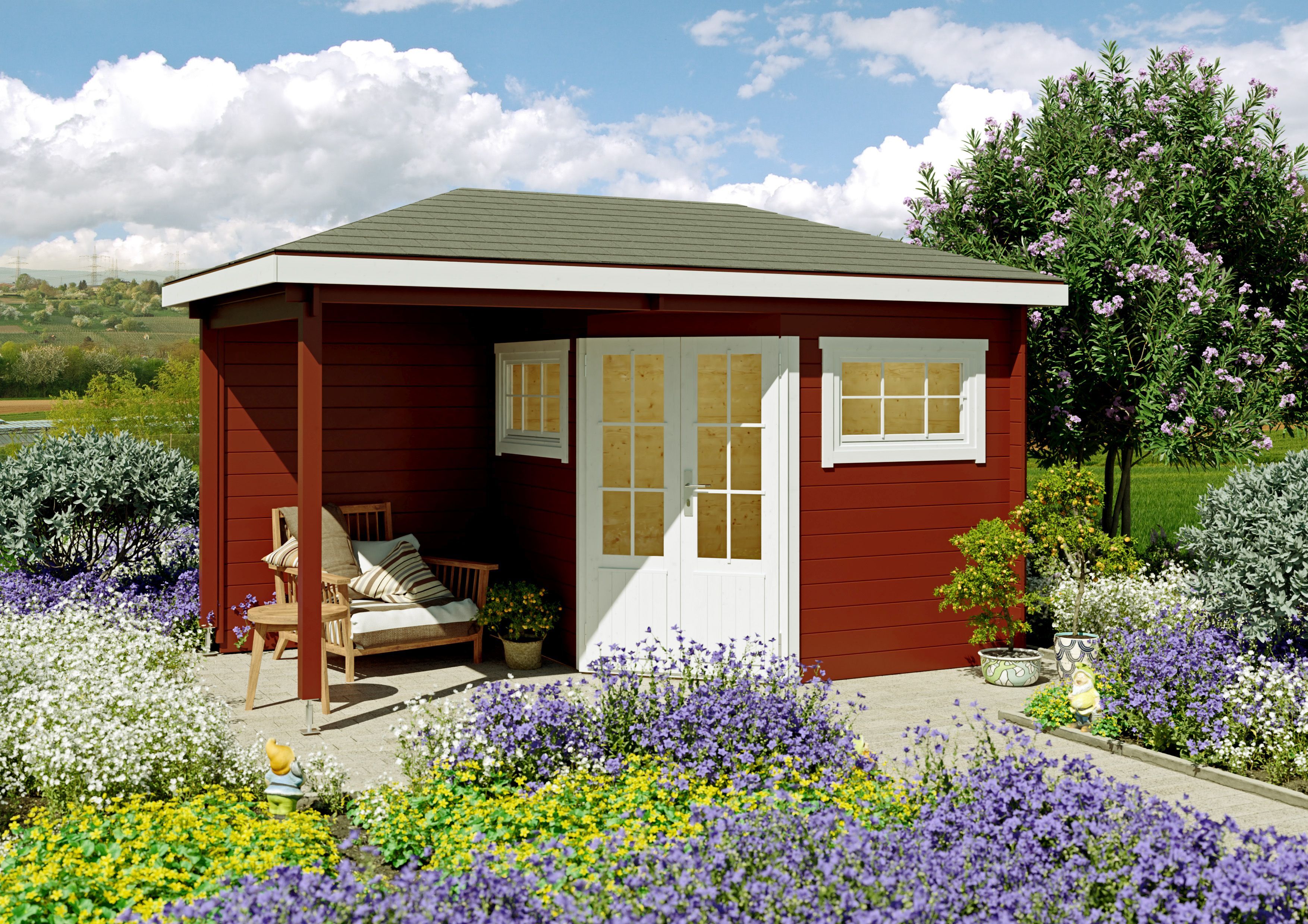 26% Discount! Fjordholz 5-Eck Gartenlounge Modell Evelyn 2B 4x3m Unkategorisiert online kaufen