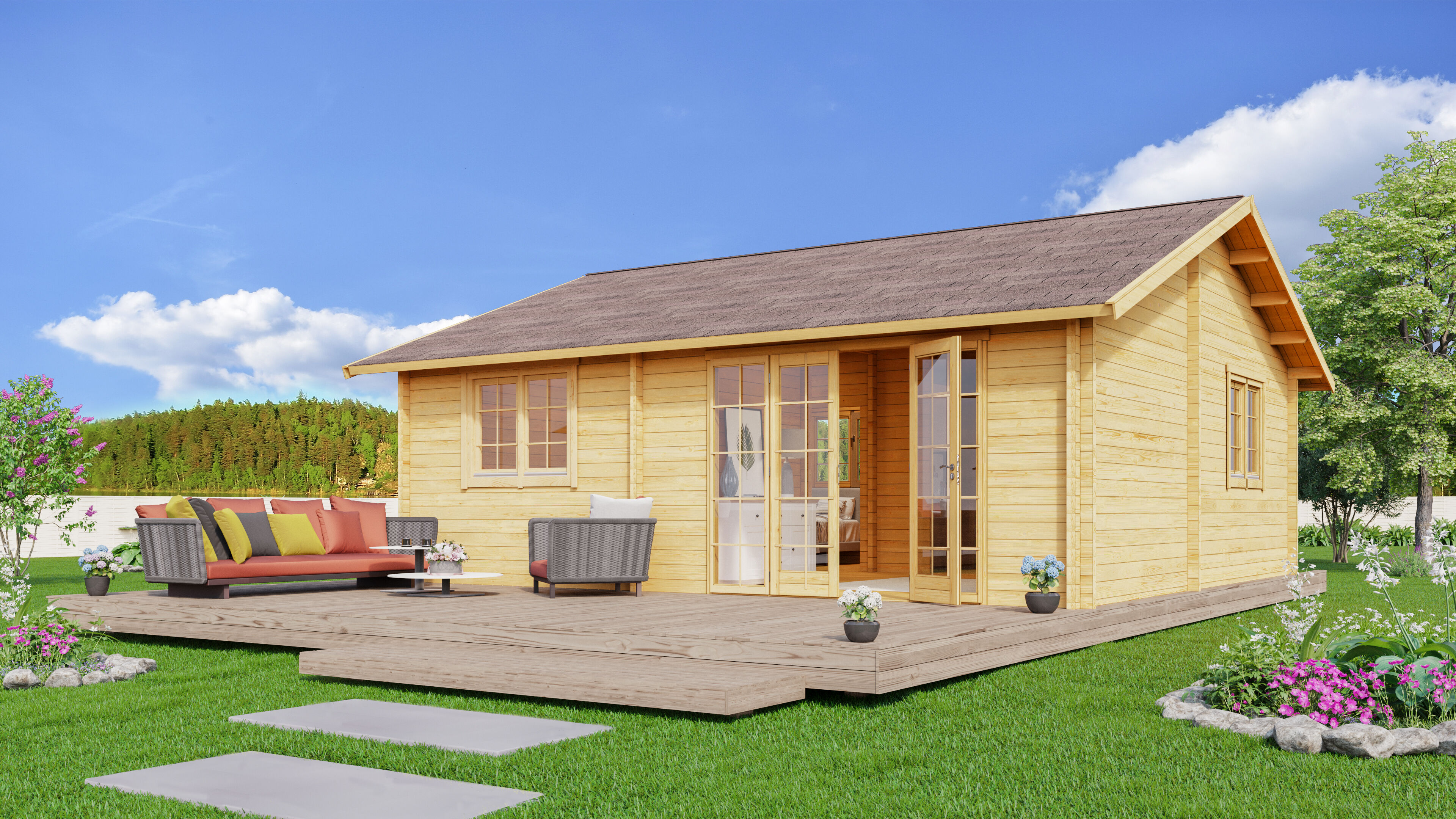 26% Discount! Fjordholz Ferien- und Freizeithaus Modell Skive 8x6m Unkategorisiert online kaufen