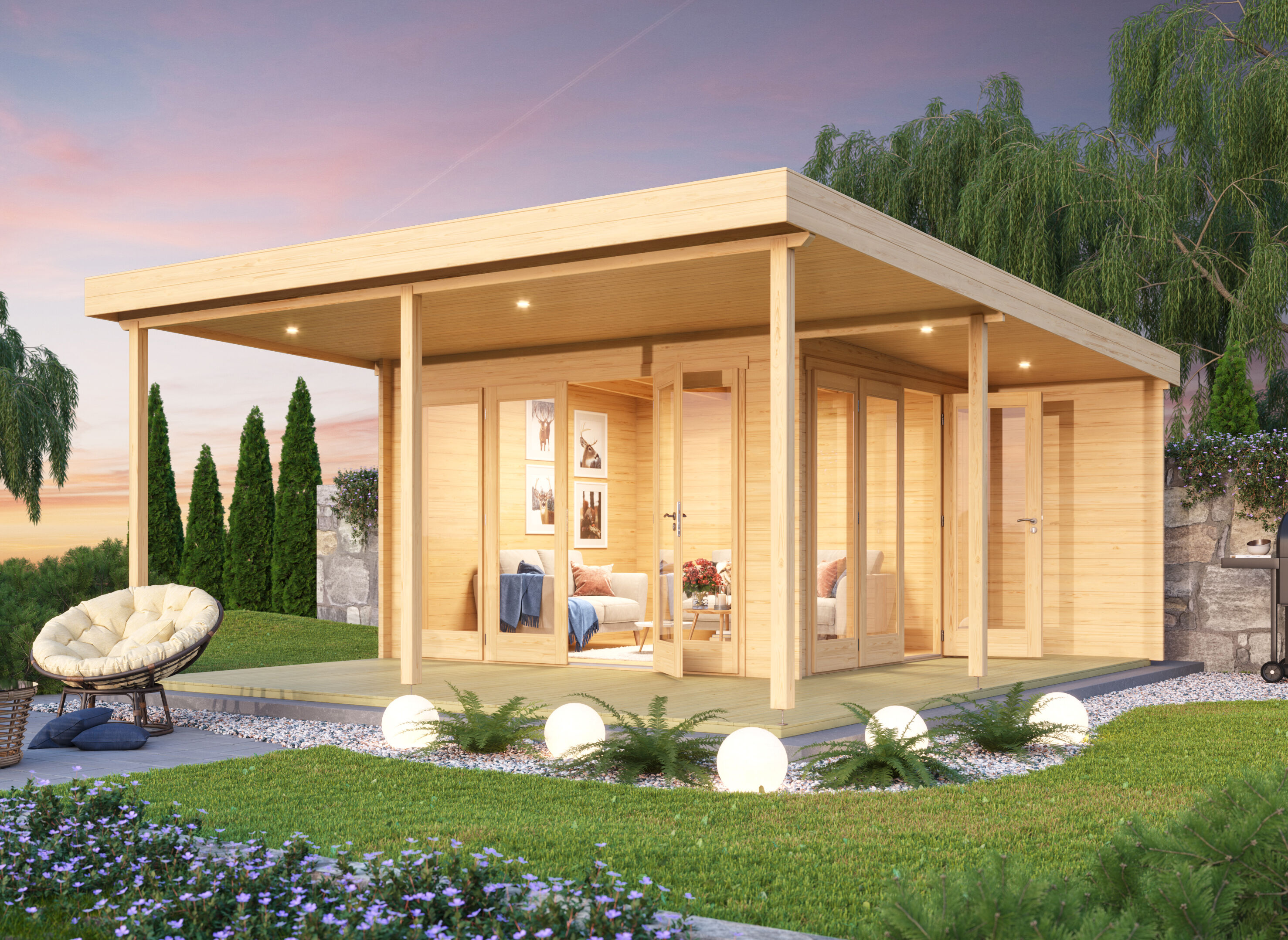 26% Discount! Fjordholz Gartenhaus Modell Keno 70 8x6m Unkategorisiert online kaufen