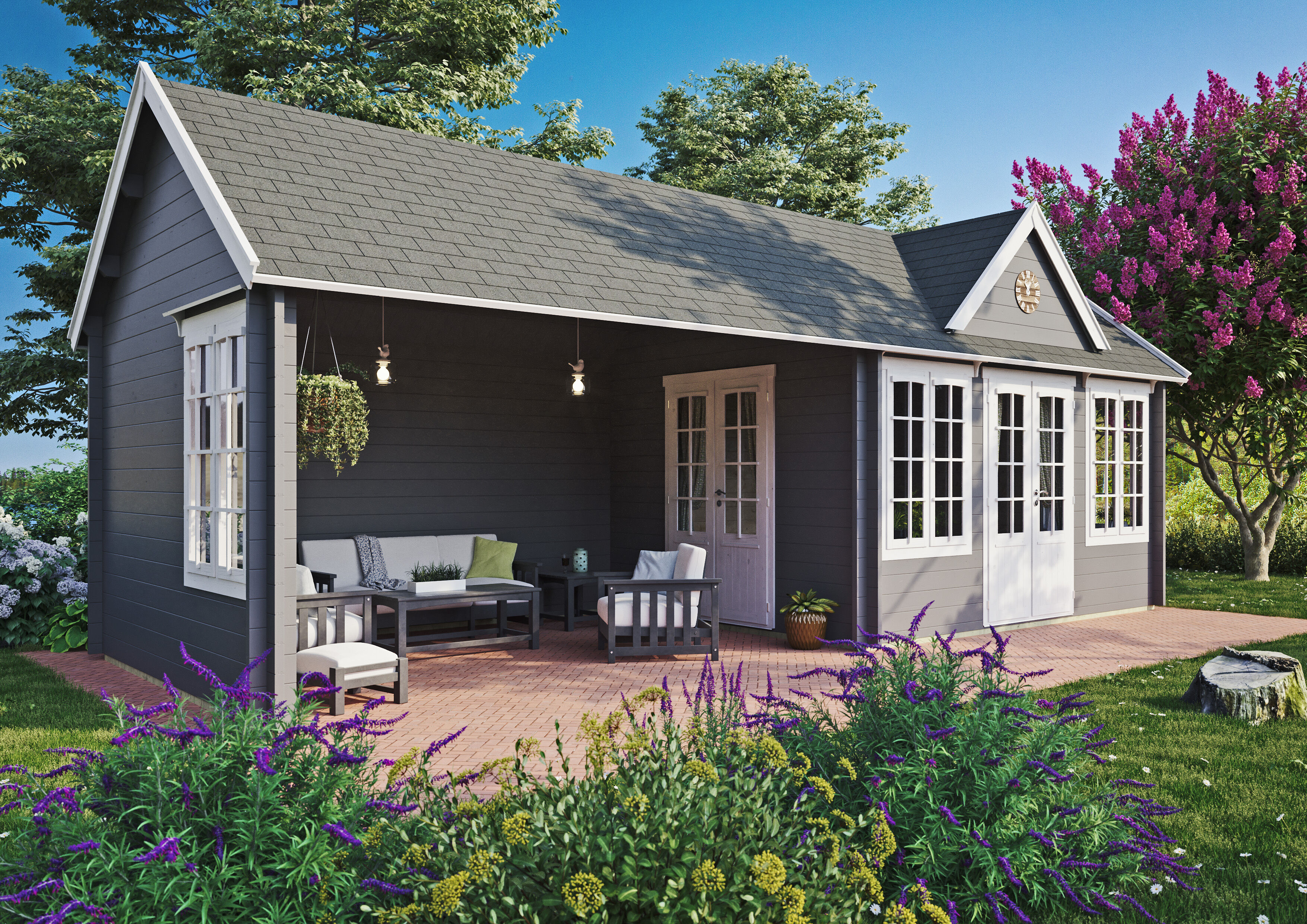26% Discount! Fjordholz Gartenhaus Modell Teehaus Westminster 70 8x4m Unkategorisiert online kaufen