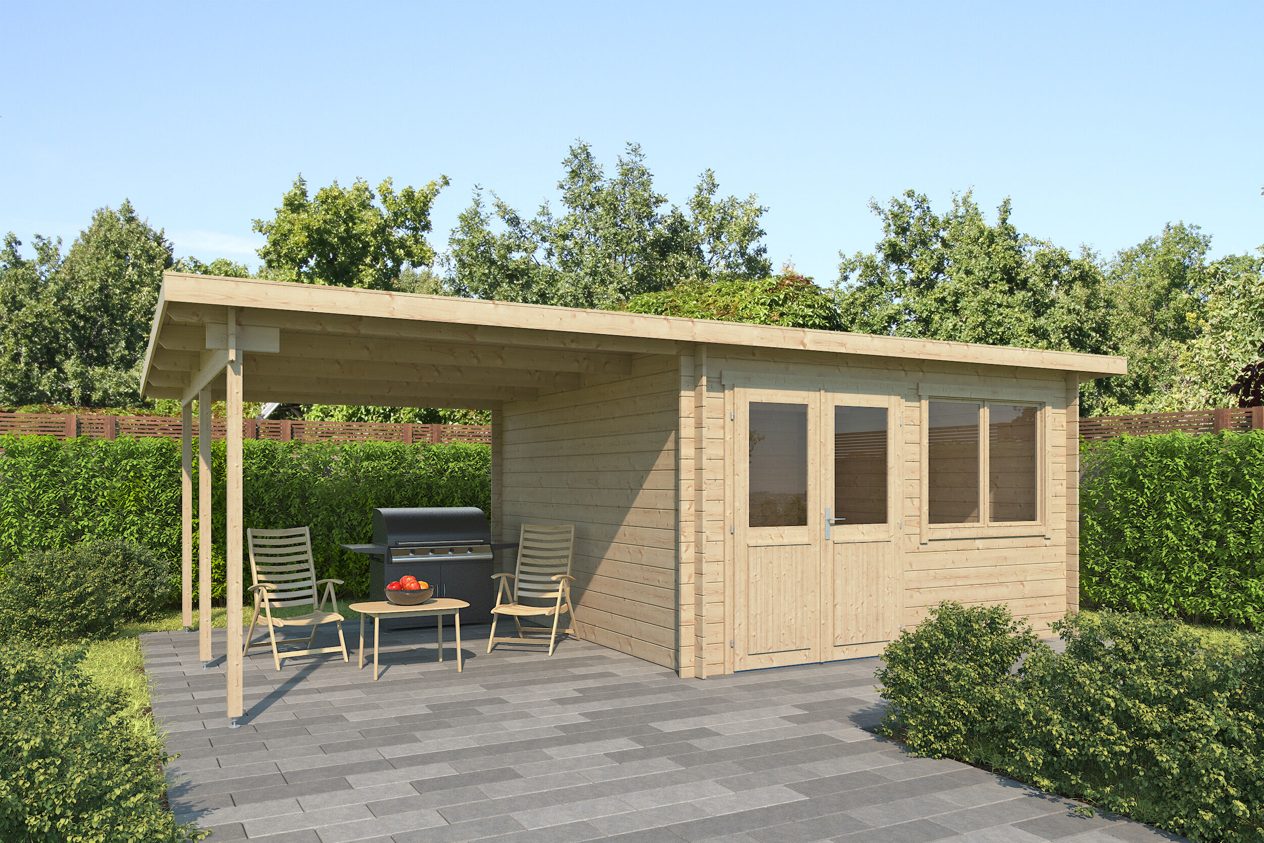 26% Discount! Fjordholz Gartenlounge Modell Inga 28 7x4m Unkategorisiert Produktbild