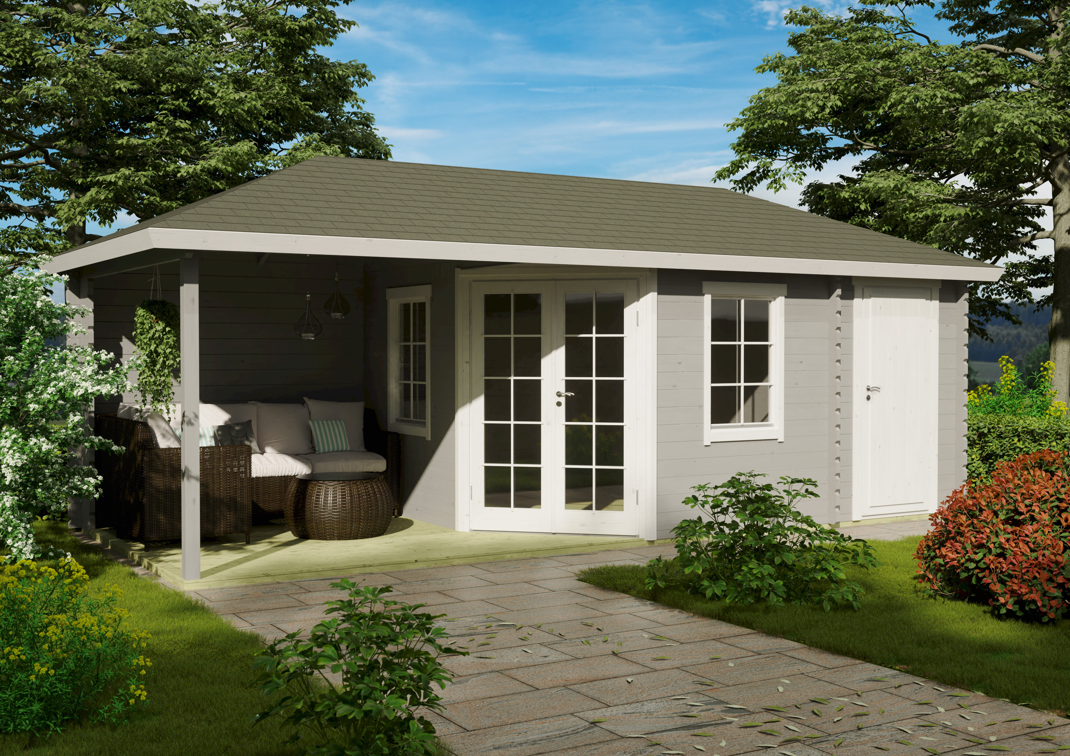 26% Discount! Fjordholz Gartenlounge Modell Kiano 70 A 5x4m Unkategorisiert online kaufen