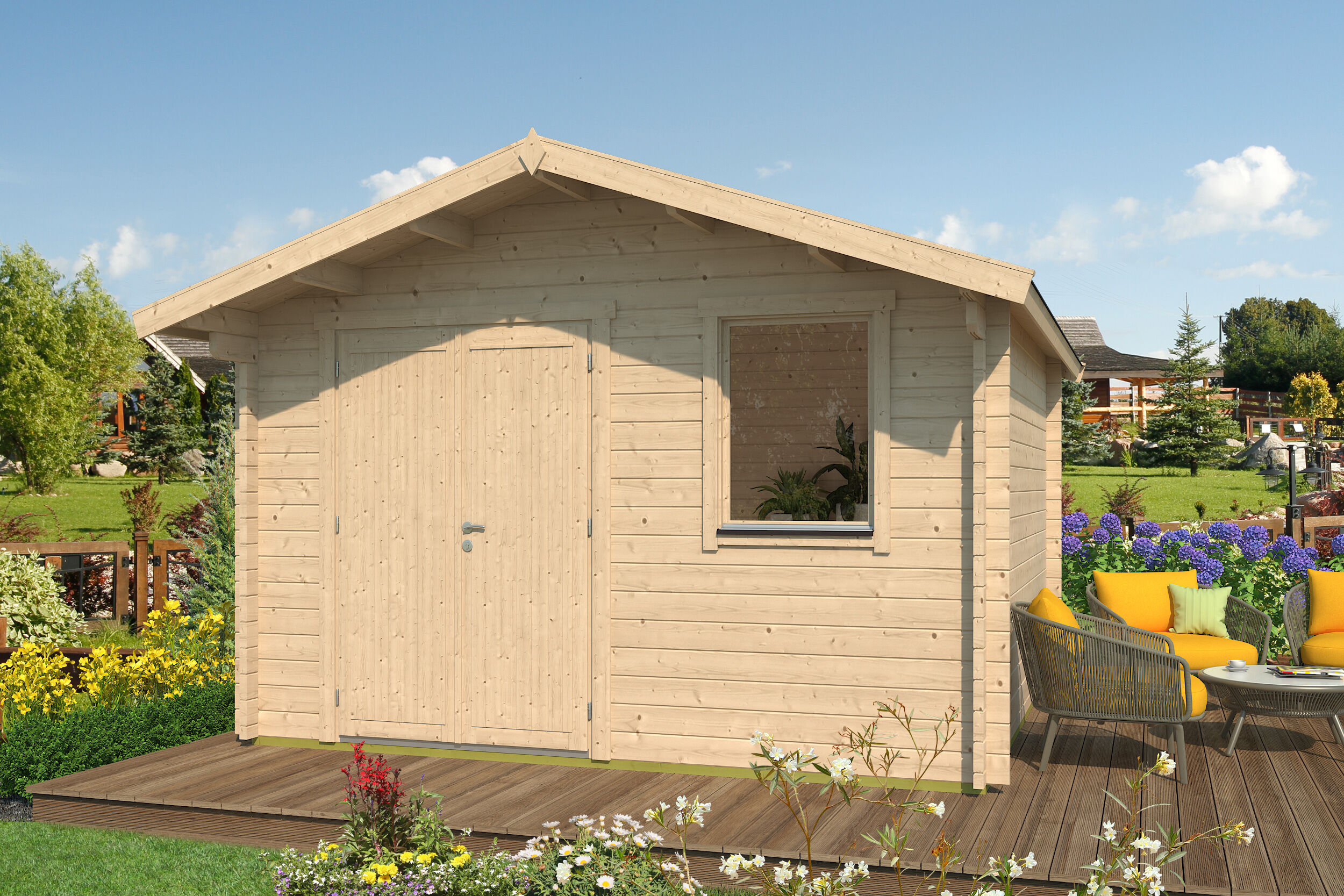 26% Discount! Fjordholz Gartenlounge Modell Lexi 44 I Premium 4x4m Unkategorisiert online kaufen
