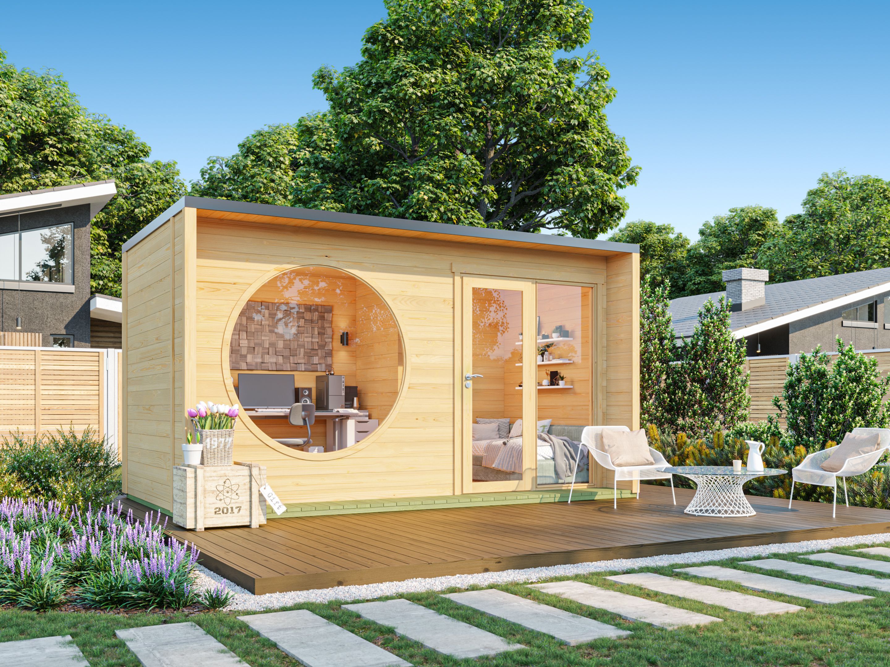 26% Discount! Fjordholz Gartenlounge Modell Office Box Größe M nat 6x4m Unkategorisiert online kaufen