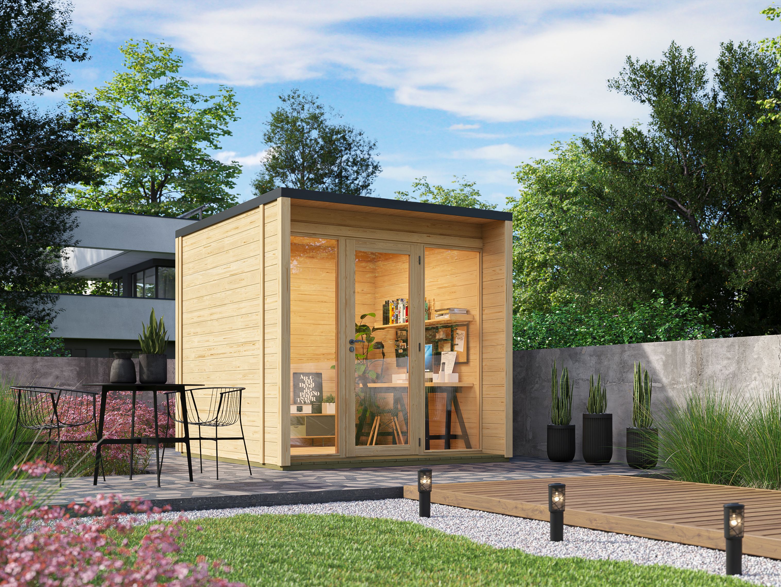 26% Discount! Fjordholz Gartenlounge Modell Office Box Größe S nat 4x4m Unkategorisiert online kaufen