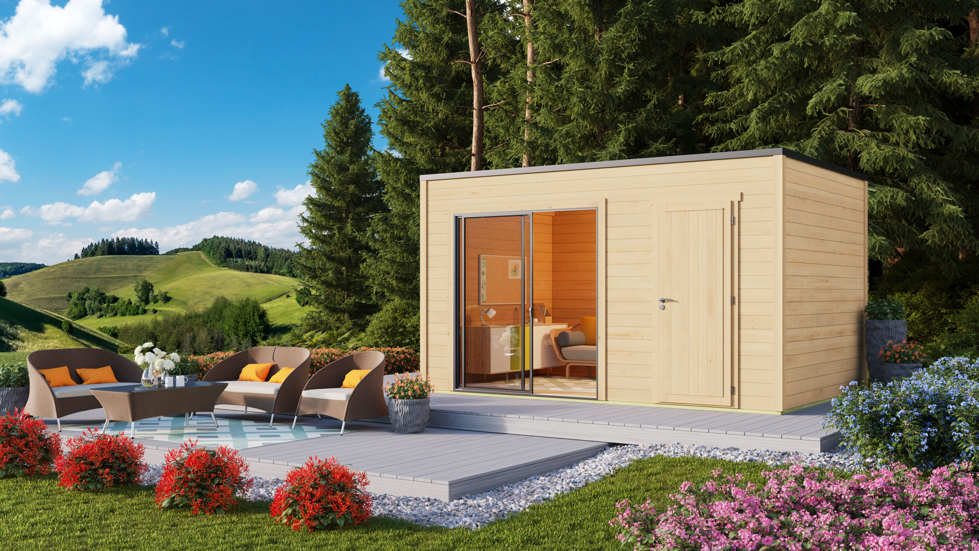26% Discount! Fjordholz Gartenlounge Modell Q-BIC Alu 44 I 4x3m Unkategorisiert online kaufen