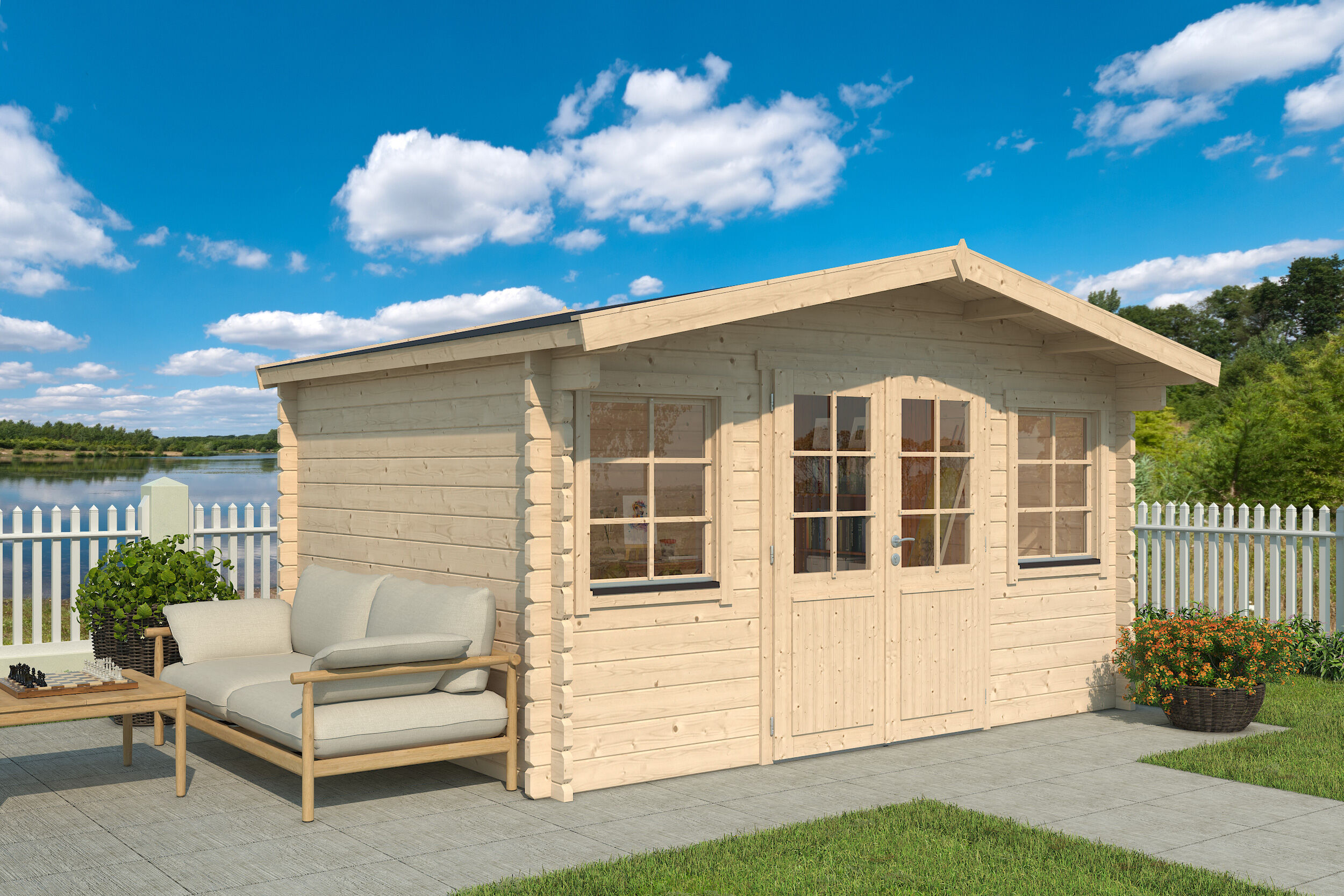 26% Discount! Fjordholz Gartenlounge Modell Sören 44 6x4m Unkategorisiert Produktbild