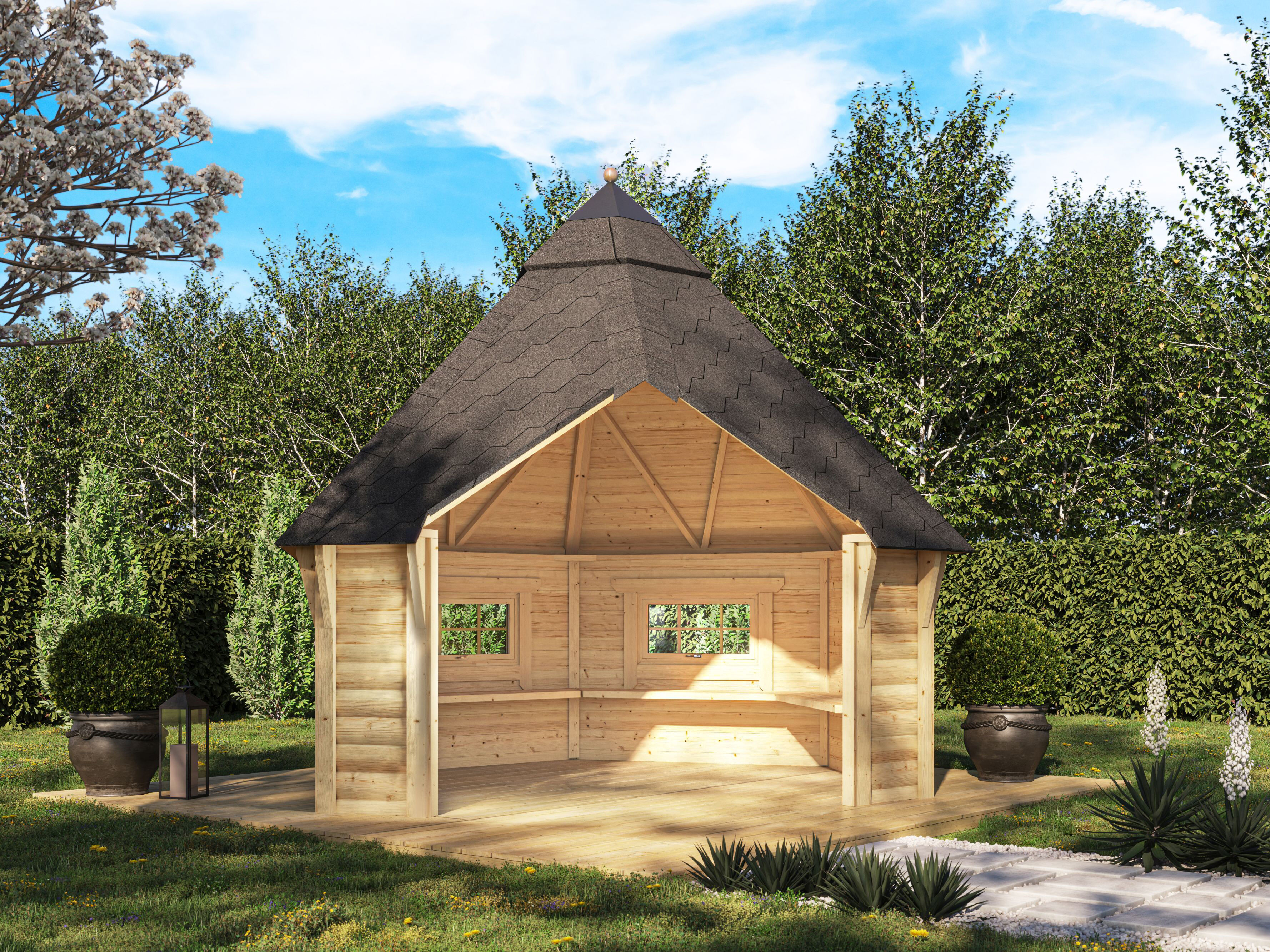 26% Discount! Fjordholz Grillhaus Modell Emil 9 m² Unkategorisiert online kaufen