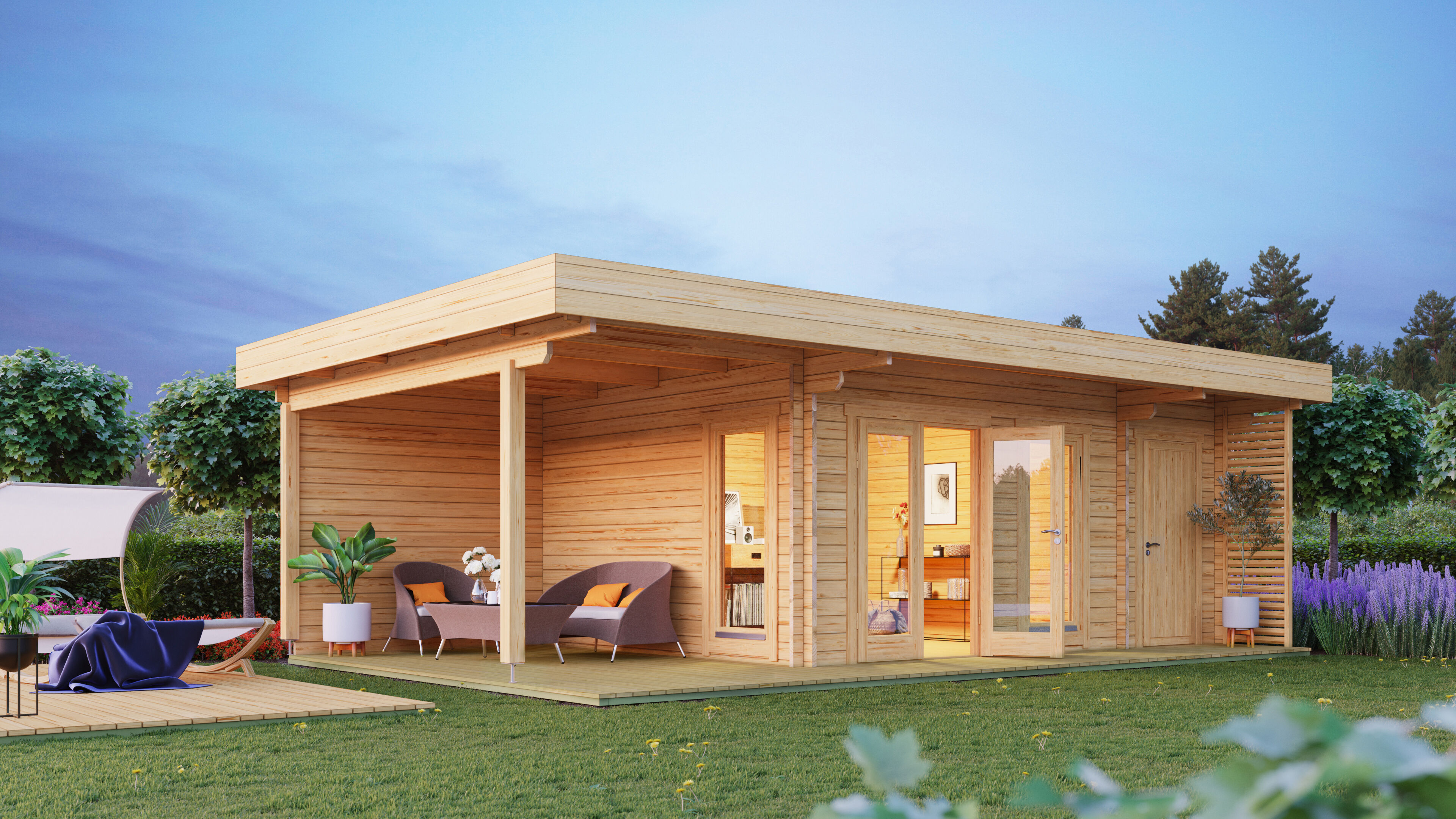 26% Discount! Gartenlounge Modell Petra 44 C mit Anbau 6x4m Unkategorisiert online kaufen