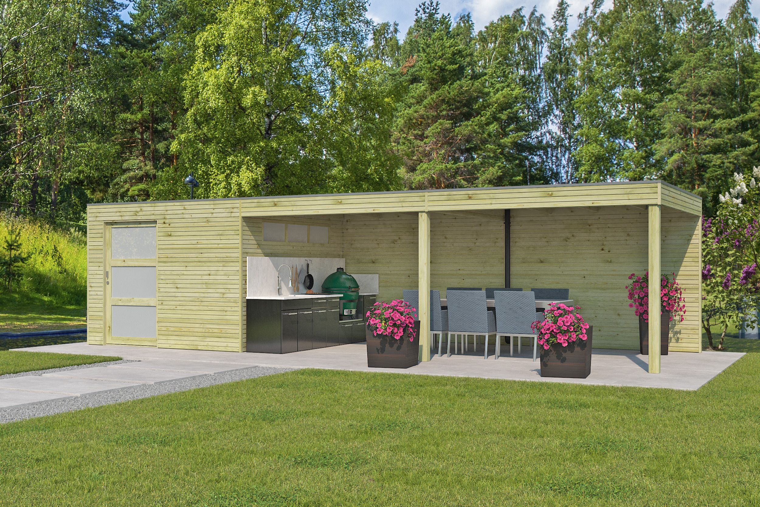 26% Discount! Gartenlounge Modell QBS-Line 9,00 m² + 600 cm Anbau 10x4m Unkategorisiert online kaufen