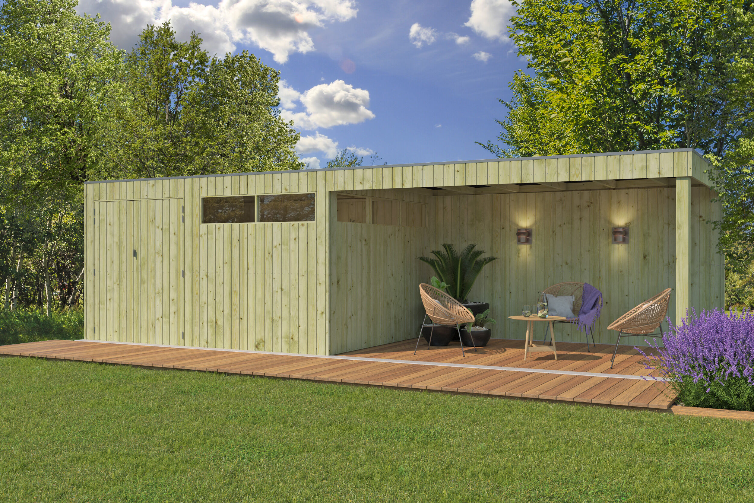 26% Discount! Gartenlounge Modell QBV-Line 11,89 m² + 400 cm Anbau 6x2m Unkategorisiert online kaufen