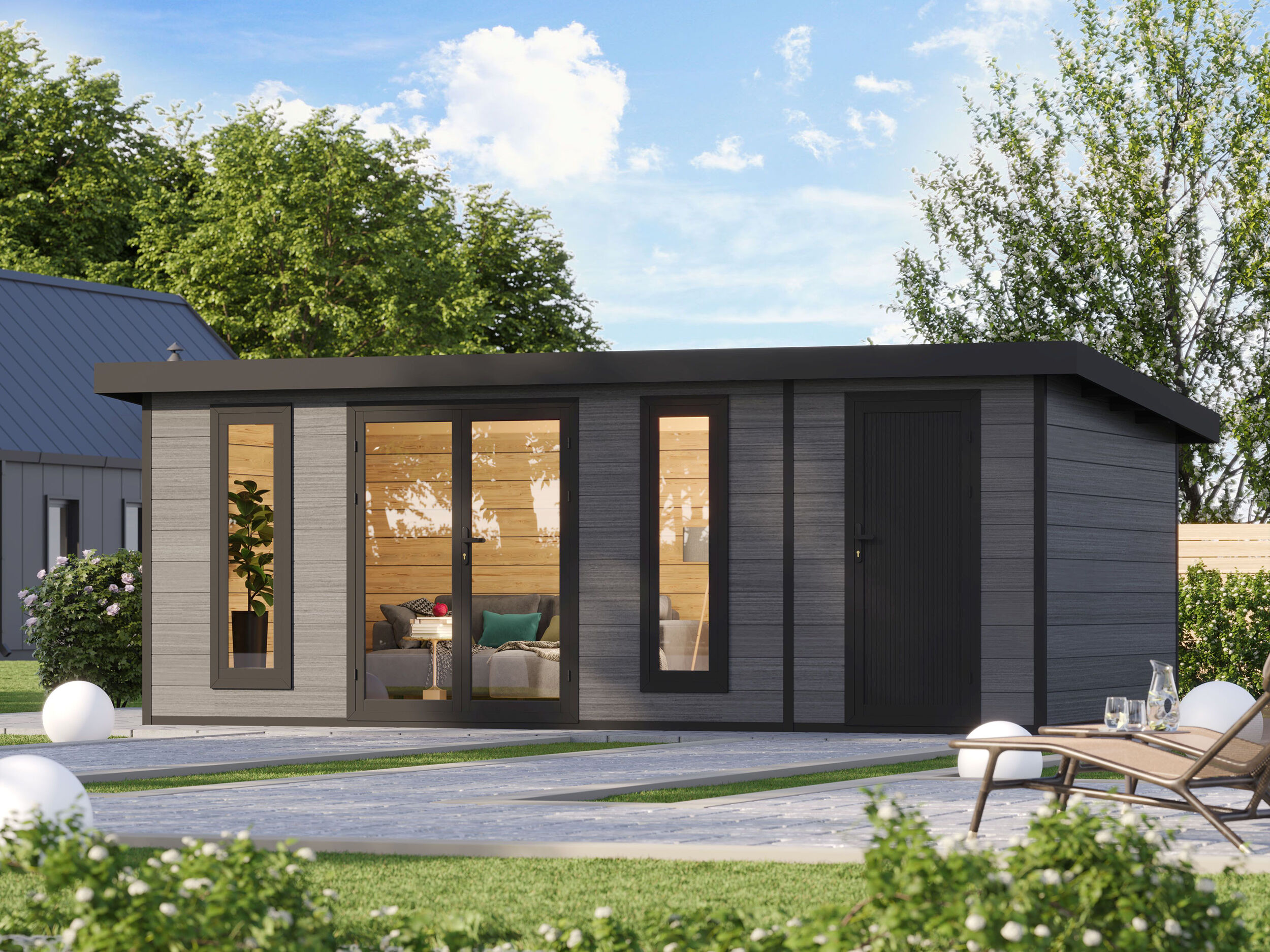 26% Discount! WPC Gartenhaus Modell Panorama 2-Raum 6x3m Unkategorisiert online kaufen
