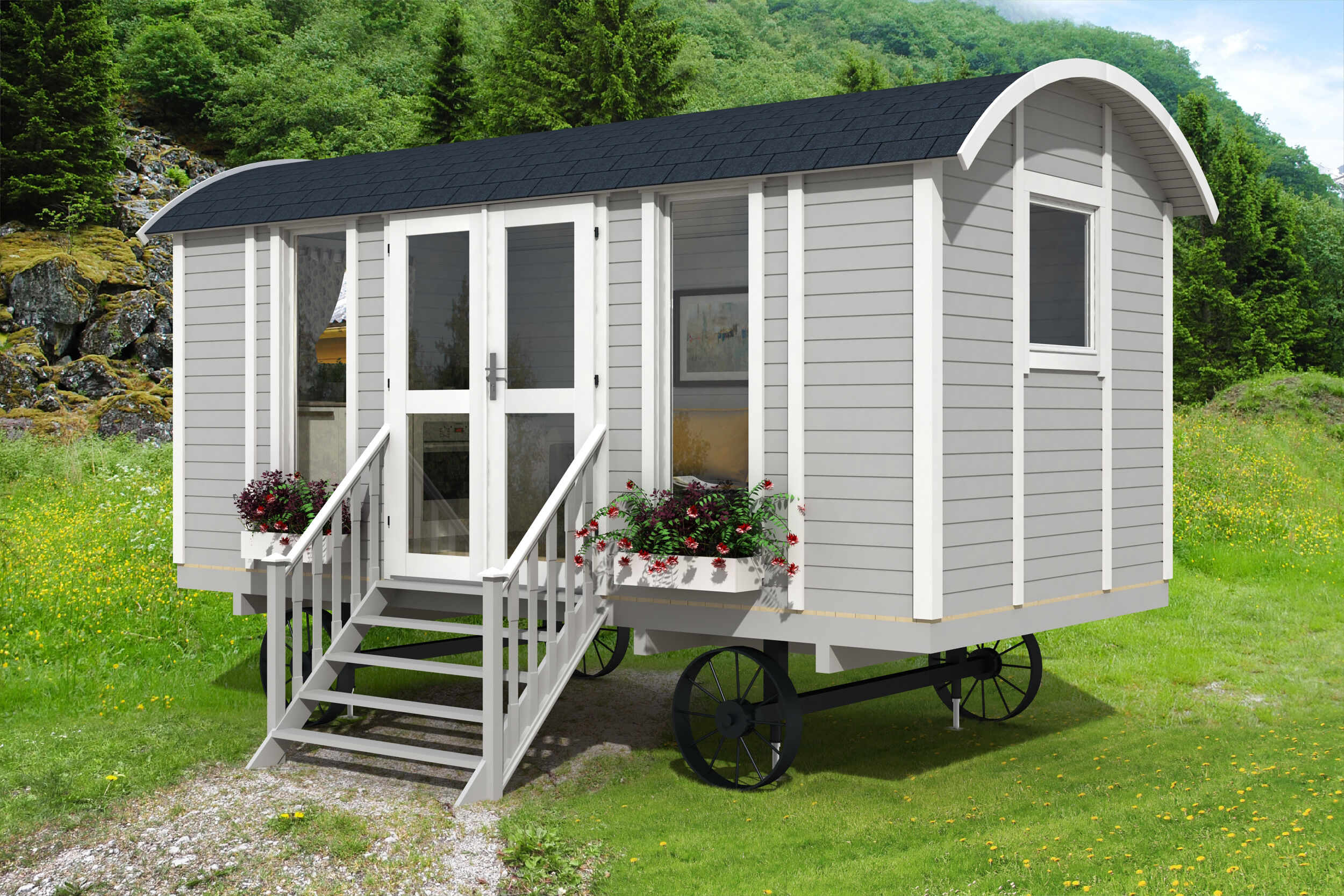 26% Discount! Zirkus- und Schäferwagen Modell Modern 8x3m Unkategorisiert online kaufen