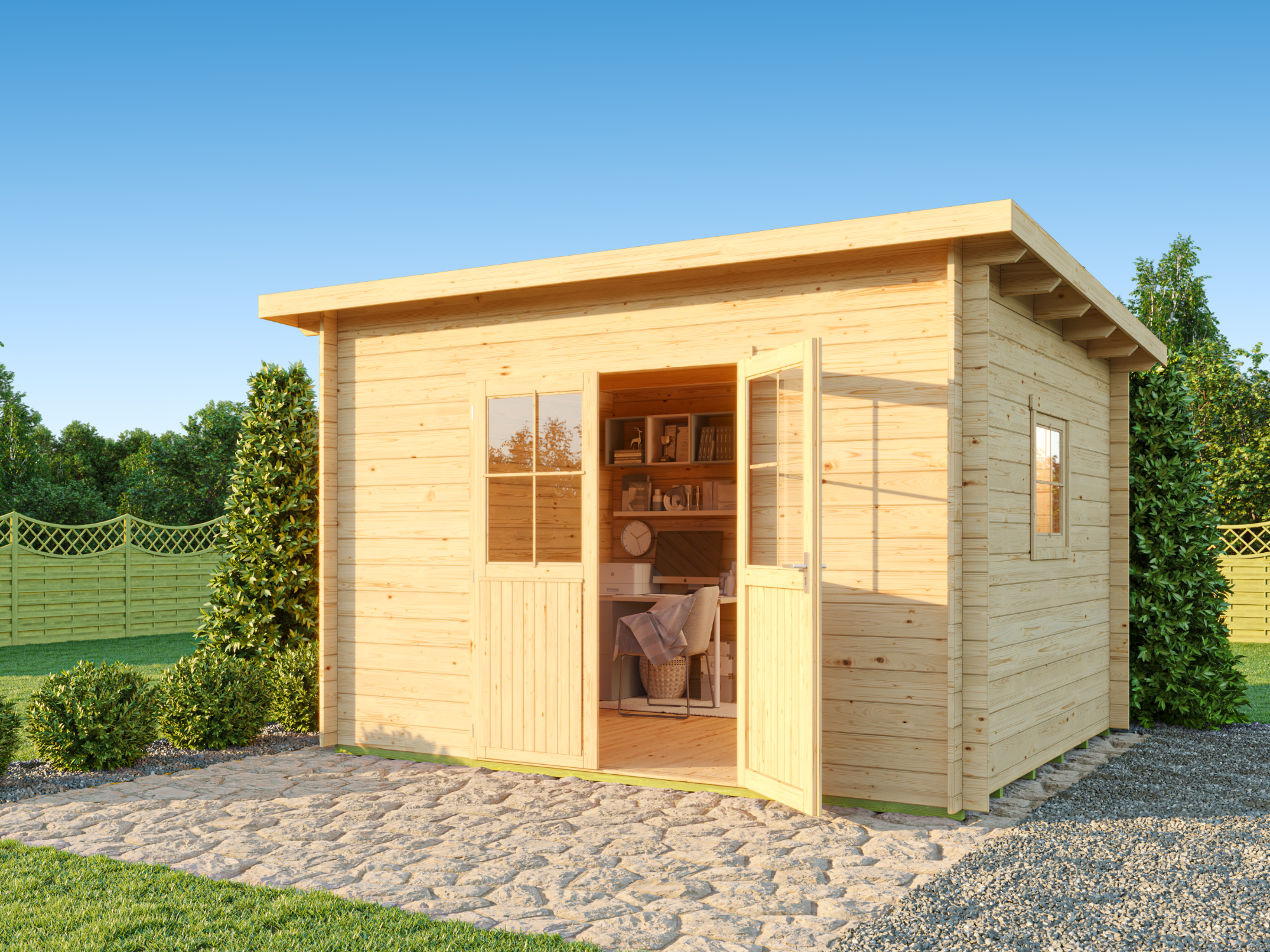 26% reduziert! 3 × 3 m | Pultdach Gartenlounge Ezra 4E Unkategorisiert online kaufen