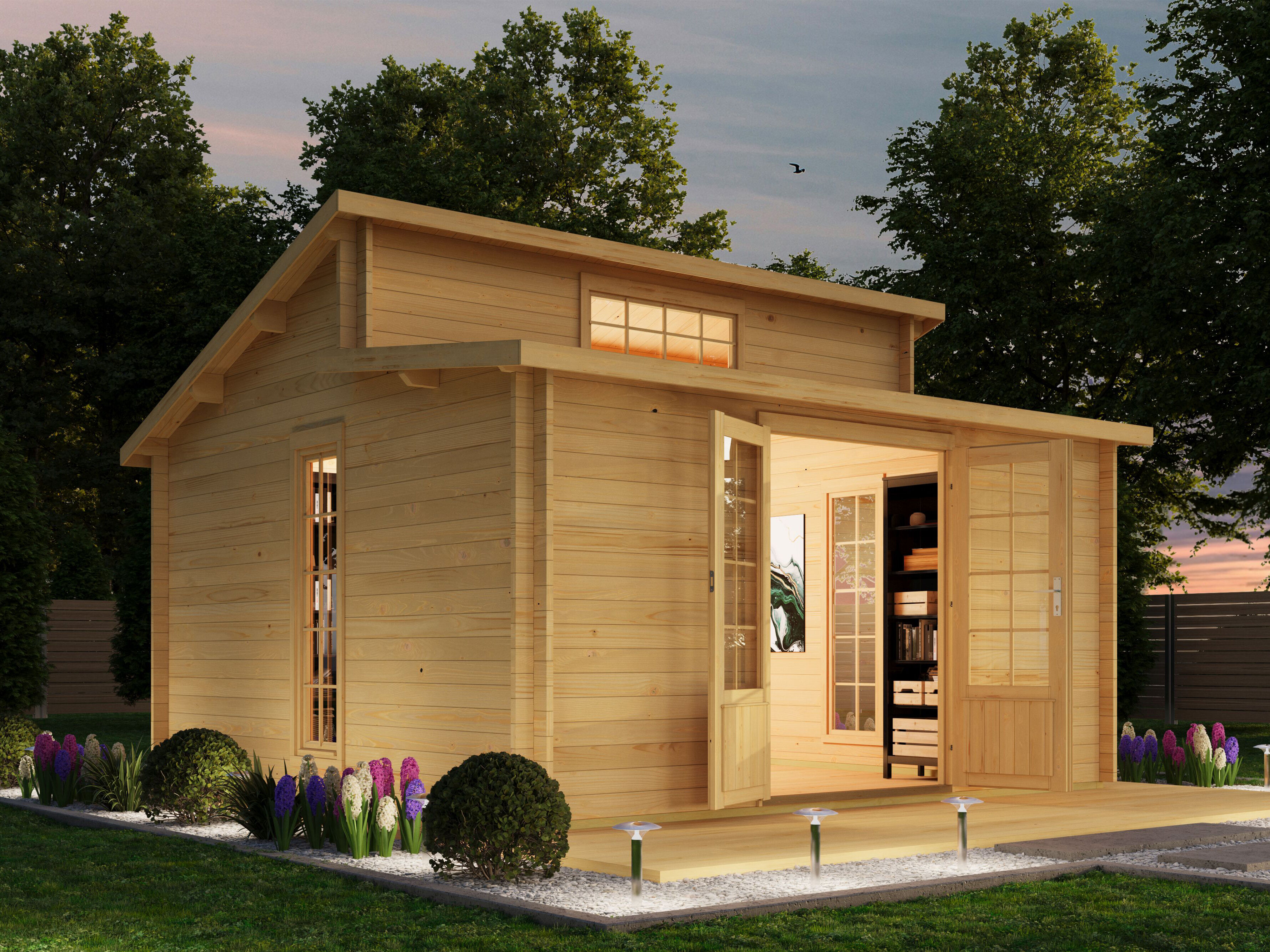 26% reduziert! 4 × 3 m | Pultdach Gartenlounge Lausitz | winterfest Unkategorisiert online kaufen