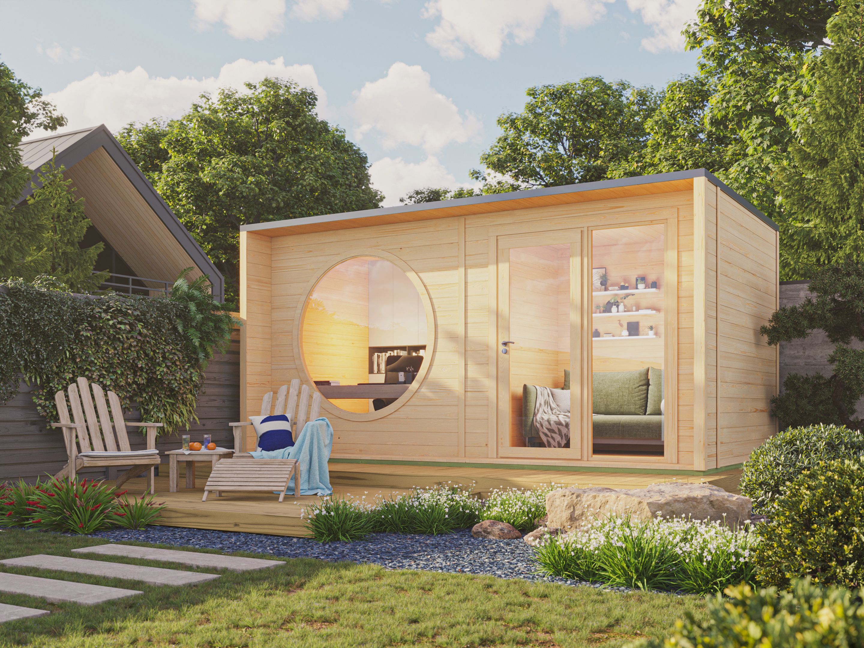 26% reduziert! 6 × 4 m | Gartenlounge Office Box Größe XL na | Terrasse | modern | winterfest Unkategorisiert online kaufen