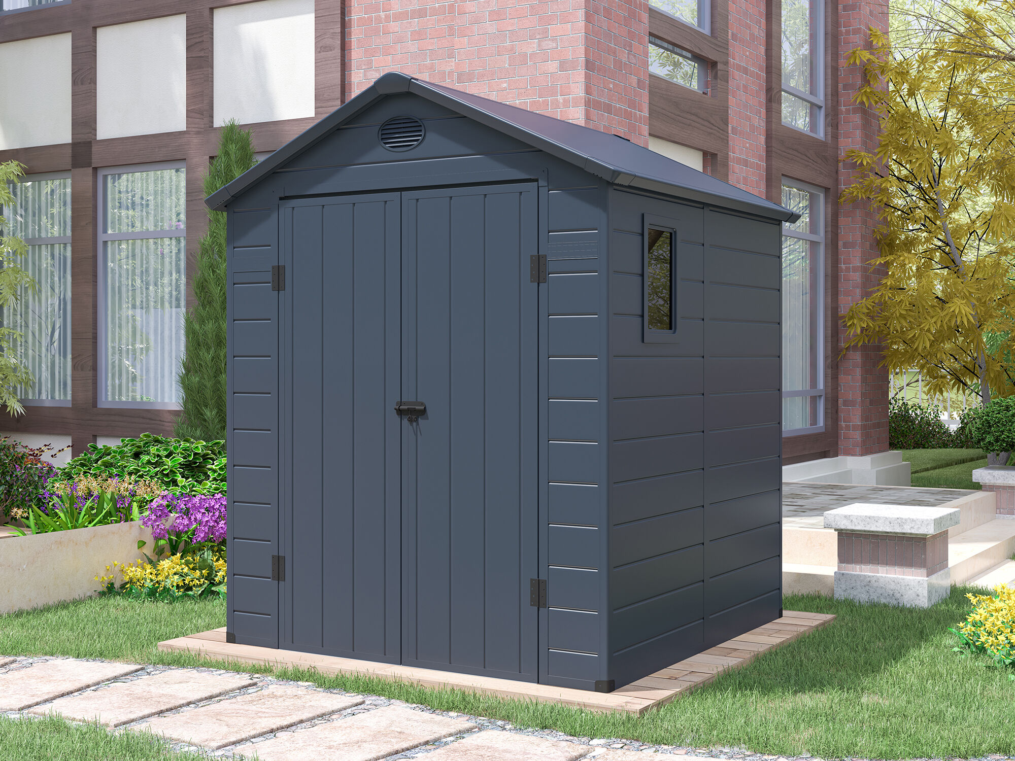 35% reduziert! 2 × 2 m | StarLine Kunststoff Gerätehaus Neo 3,65 m² | modern | Satteldach Unkategorisiert online kaufen 35% reduziert! 2 × 2 m | StarLine Kunststoff Gerätehaus Neo 3,65 m² | modern | Satteldach Unkategorisiert online kaufen