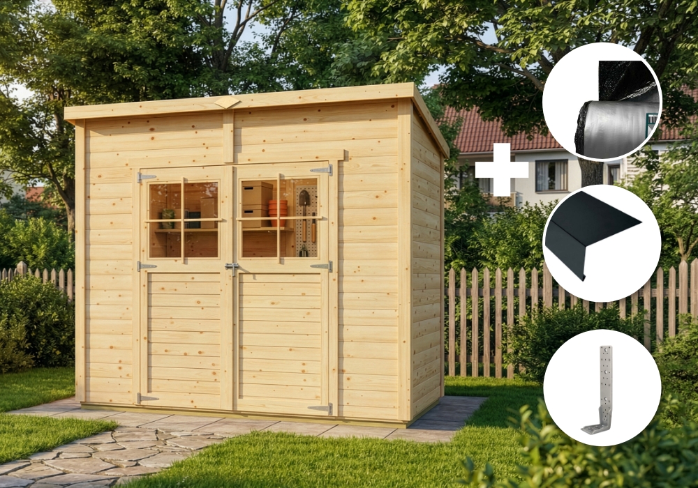 ECO Set Plus - Gerätehaus Alster 251 x 139 cm Unkategorisiert online kaufen