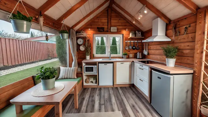 Miniküche für das Gartenhaus: Stilvolle und praktische Lösungen