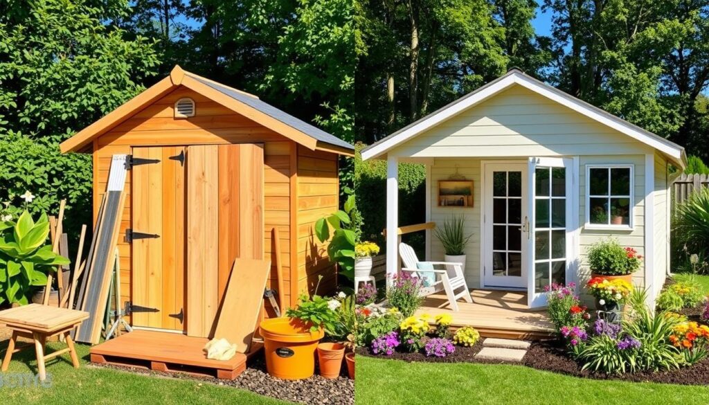 Gartenhütte Selbstbau oder Profi-Installation