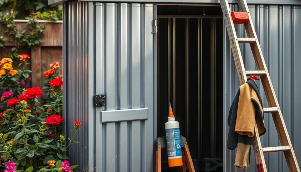 Metallgartenhaus Wartung