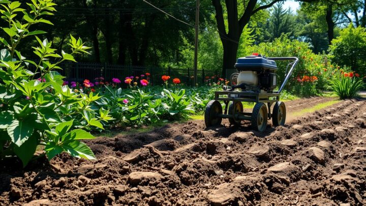 Gartenfräse für optimale Bodenvorbereitung im Garten