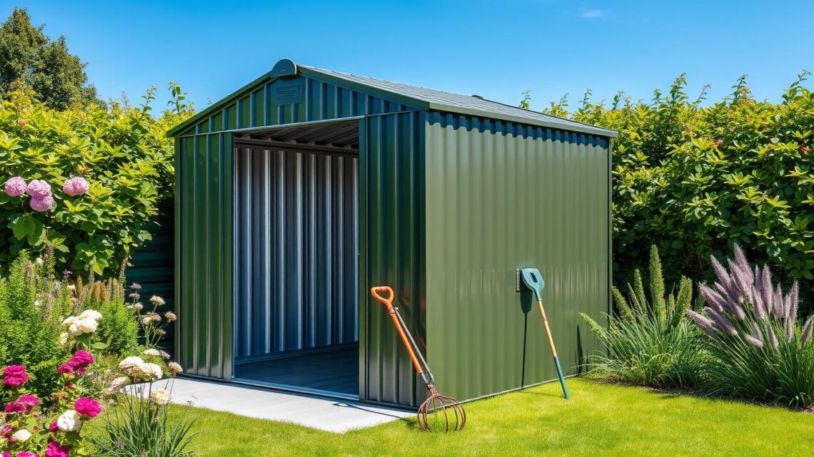 Gartenhaus Metall mit Boden – Robust & Langlebig