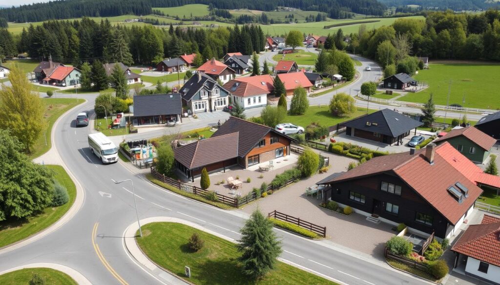 Infrastruktur Wochenendhaus Anbindung