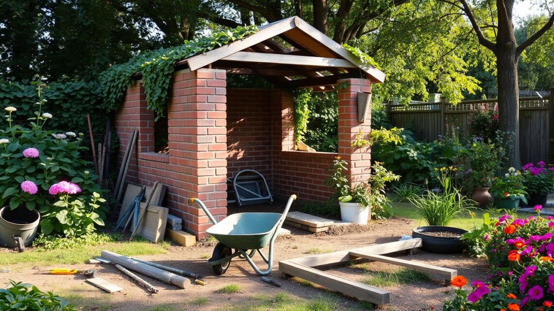 Gartenhaus mauern: Anleitung für den Eigenbau