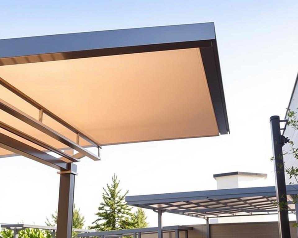 Aluminium-Überdachungen Bauarten