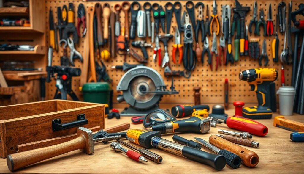 Arbeitsausrüstung und Schutzausrüstung