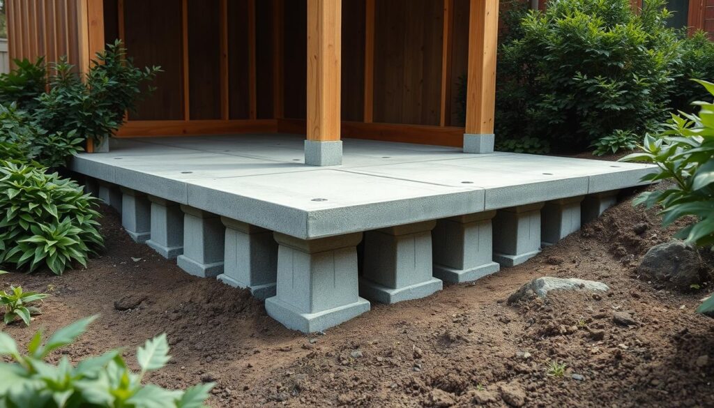 Gartenhaus Fundament