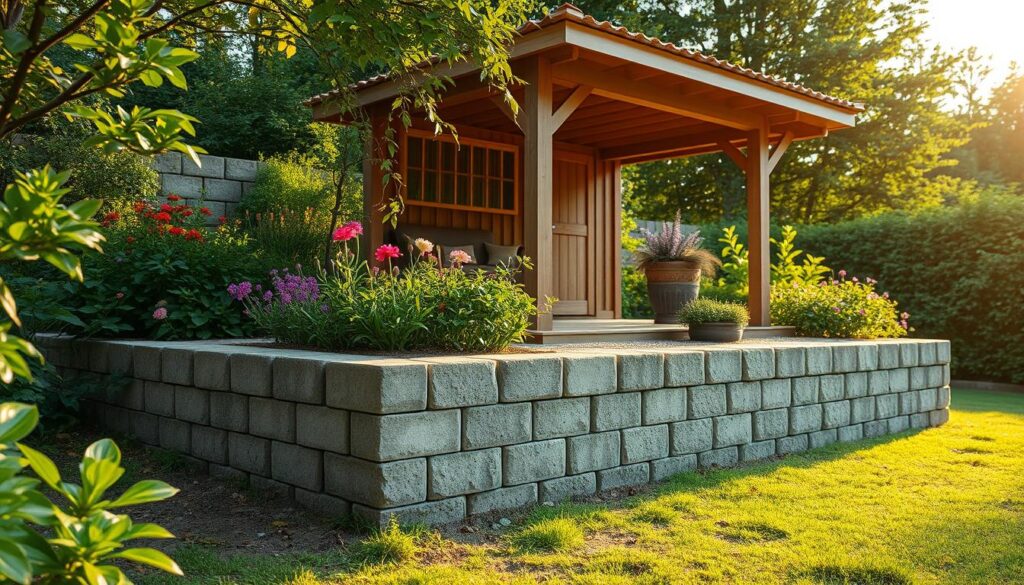 Gartenhaus Fundament