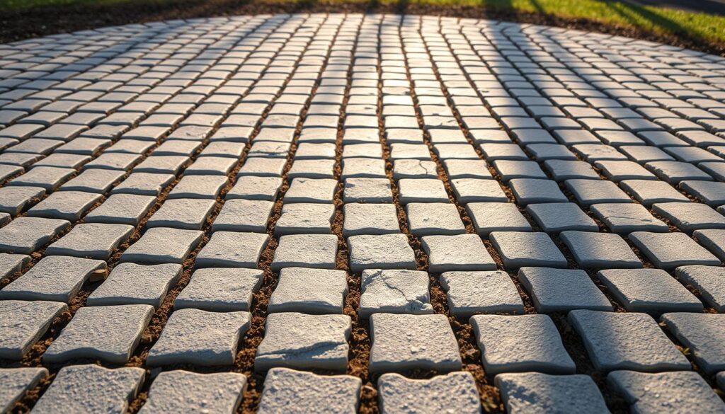 Pflastersteinfundament