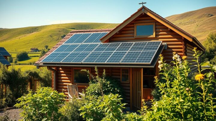 Solaranlage Gartenhaus: Sonnenstrom und Sonnenwärme gratis!