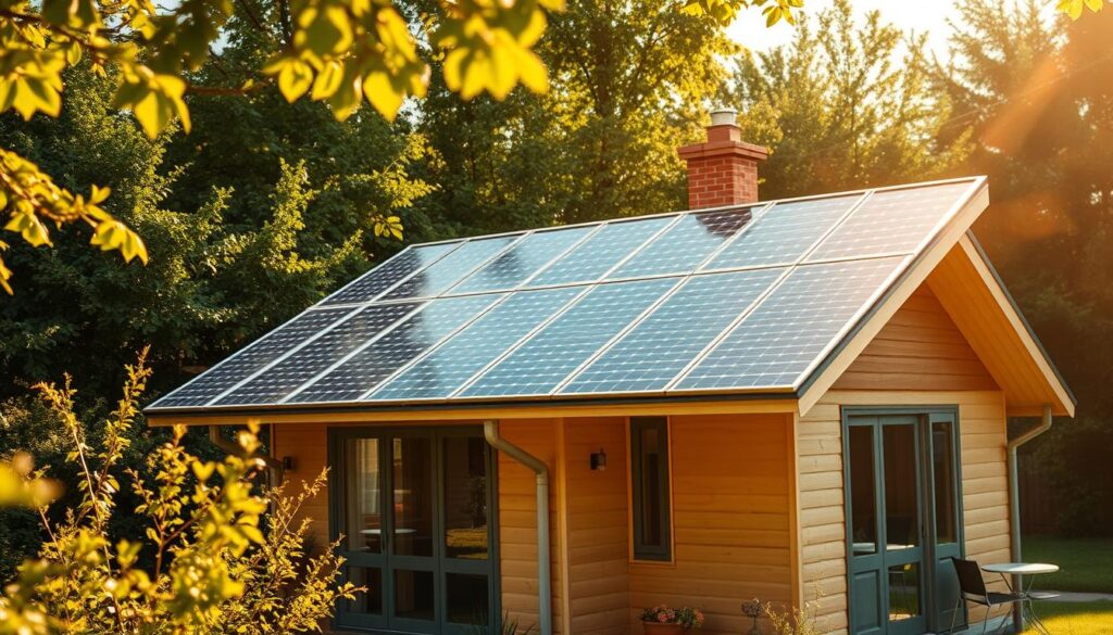 Solarmodul Gartenhaus