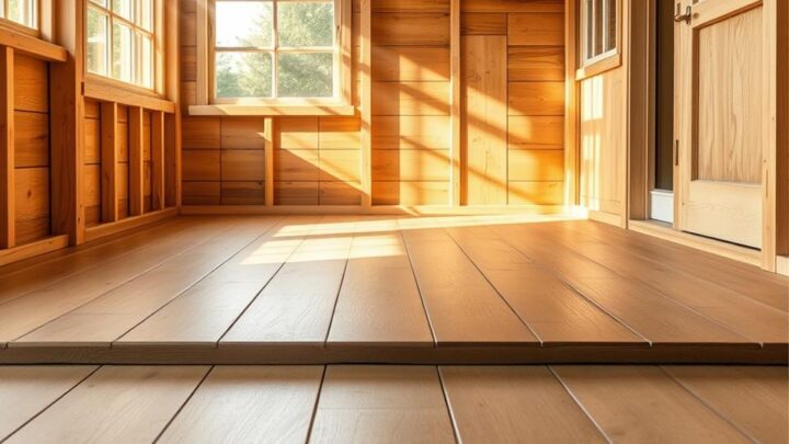 Feuchtigkeitssperre für den Gartenhaus-Boden