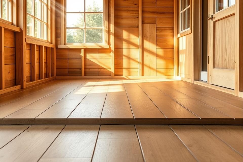 Feuchtigkeitssperre für den Gartenhaus-Boden