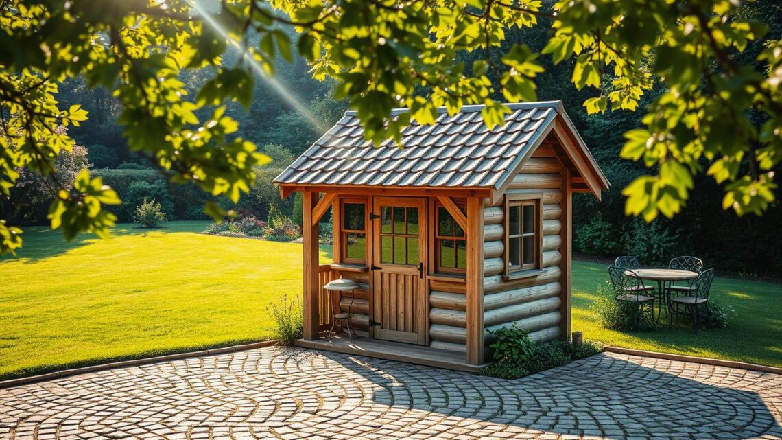 Kann man ein Gartenhaus auf Pflastersteinen bauen?