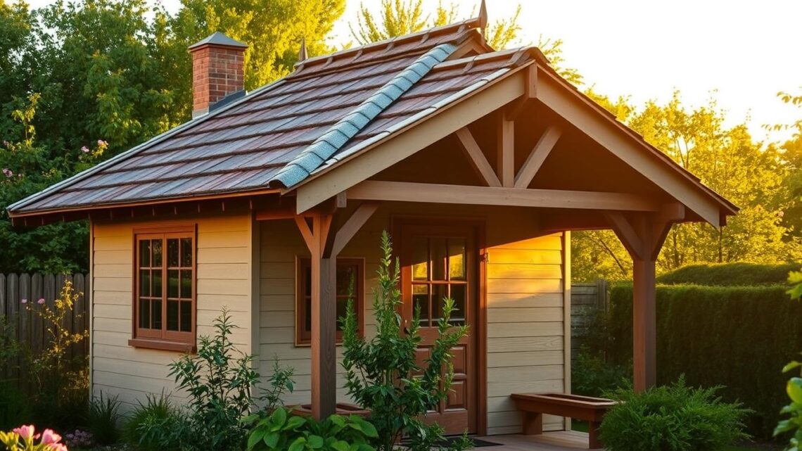 Die günstigste Dacheindeckung für ein Gartenhaus im Vergleich