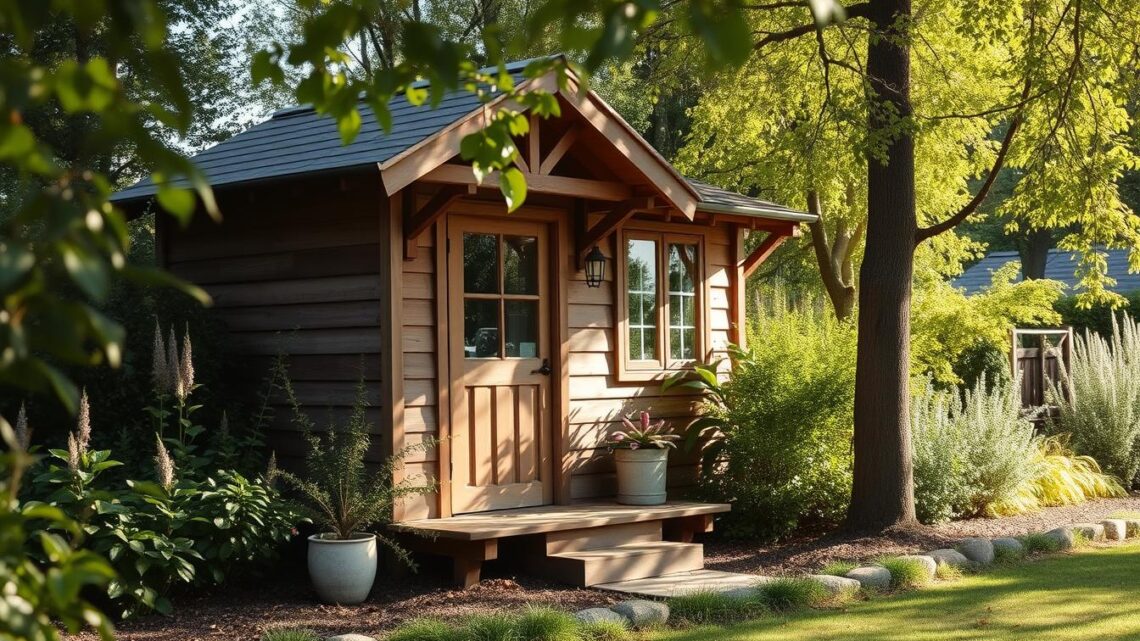 Wie nah darf man ein Gartenhaus an der Grundstücksgrenze stehen