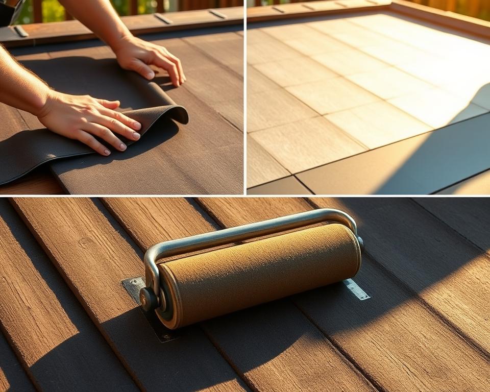 Dachpappe verlegen Dachpappe verlegen