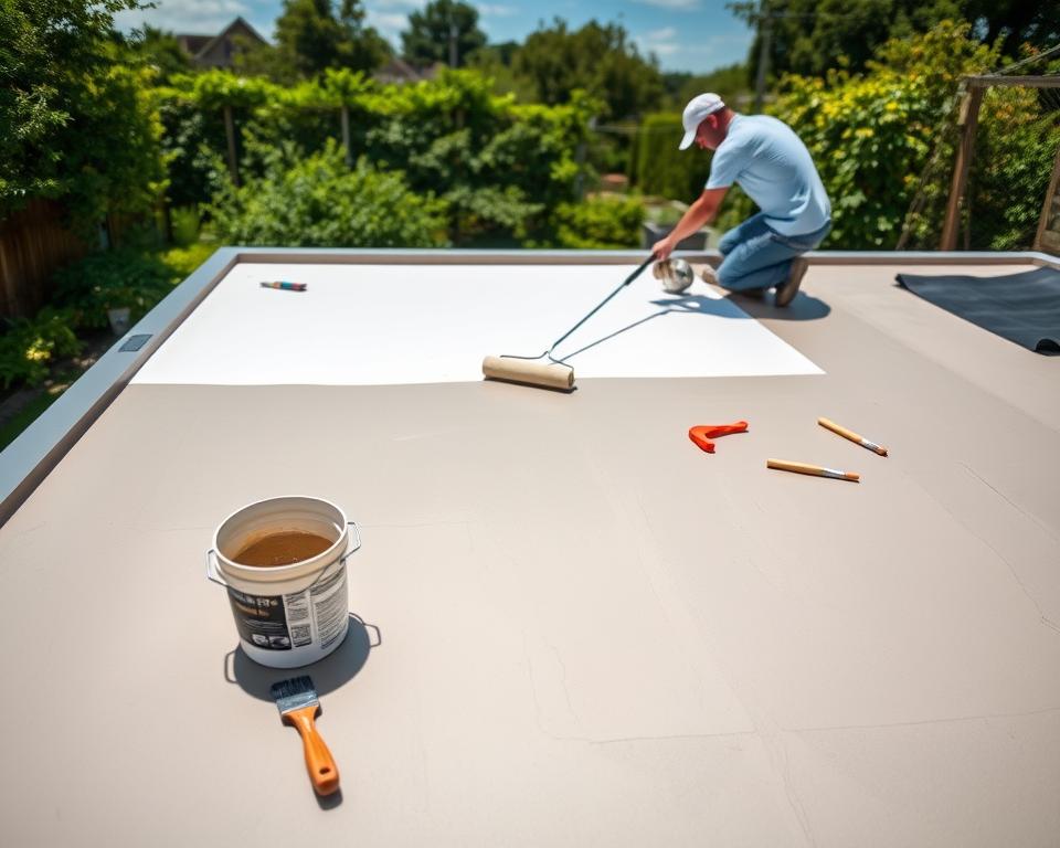 Dachvorbereitung vor Abdichtung Dachvorbereitung vor Abdichtung