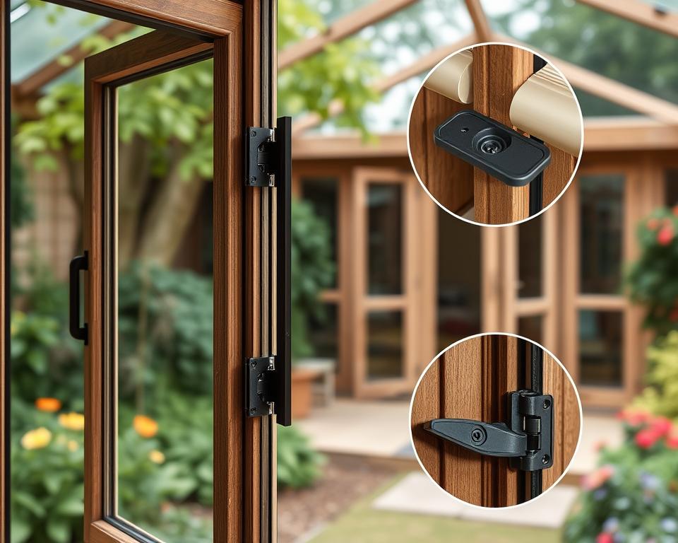 Fenstersicherung für Gartenhäuser