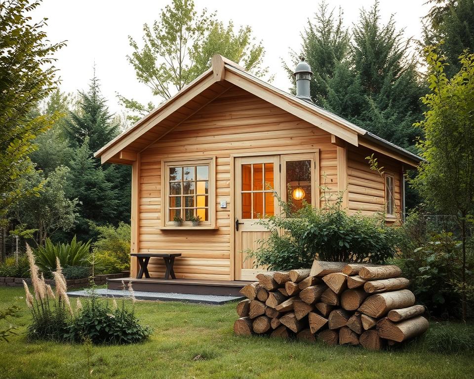 Fjordholz nachhaltiges Baumaterial für Gartenhäuser