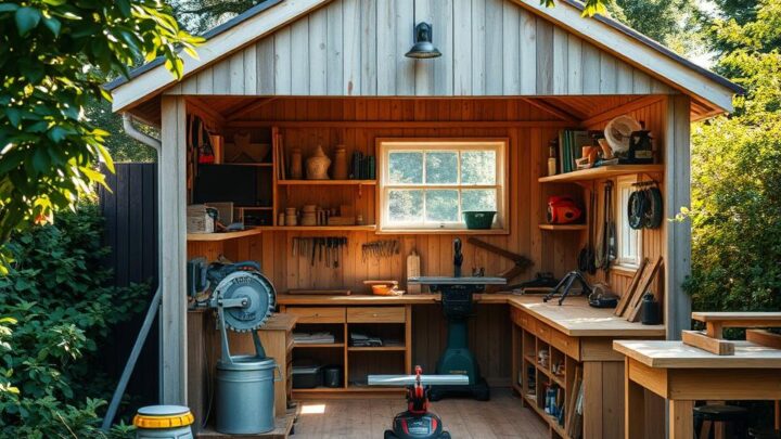 Gartenhaus als Werkstatt: So nutzen Sie es optimal